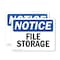 Signmission File Storage, 10 in W x Rectangle, Plastic OS-2PACK-NS-P-710-L-12499 - alternate 1